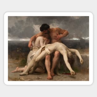 The First Mourning by William-Adolphe Bouguereau Magnet